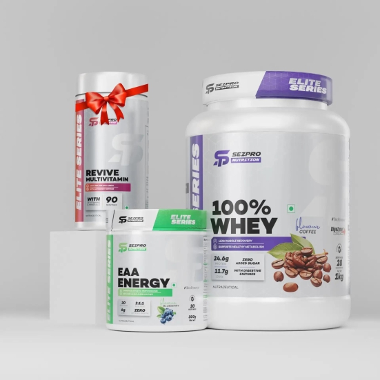 Sezpro Nutrition 100% Whey Protein + EAA Energy-1kg + 300g / Pista Kulfi / Watermelon