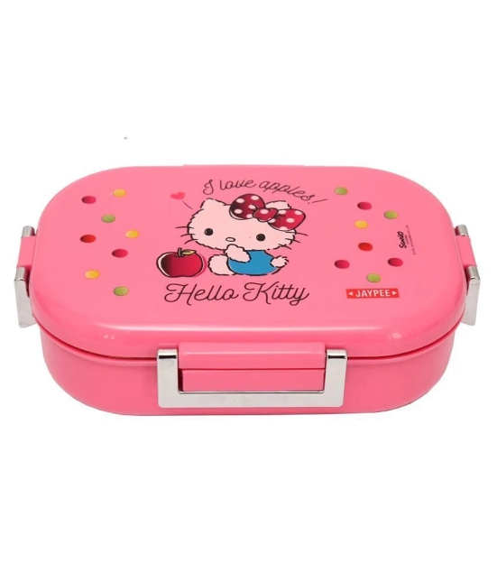 Jaypee - Pink Metal Lunch Box ( Pack of 1 )