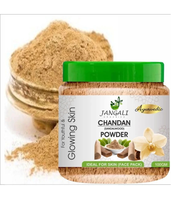 PURE Jangali ORGANICS Sandalwood Powder (Chandan powder) for Face Pack & Skin 100GM