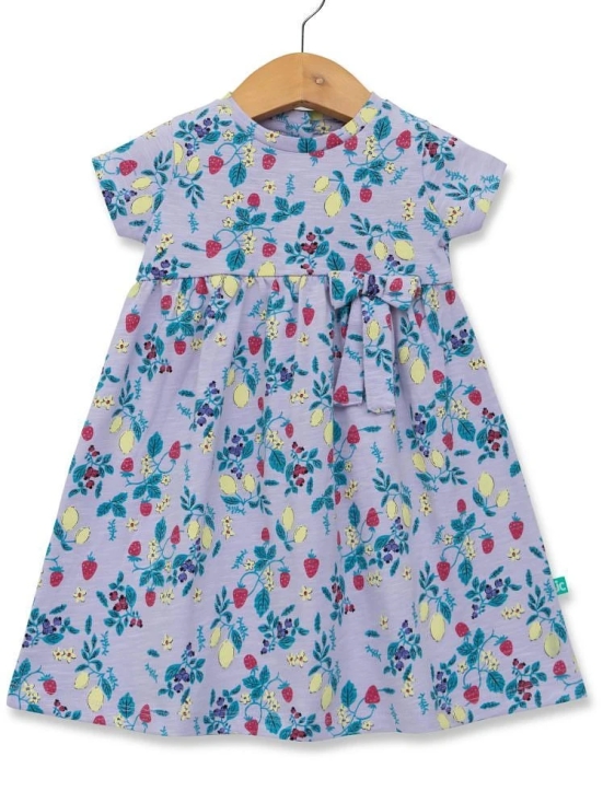 Juscubs Lavender Cotton Baby Girl Dress ( Pack of 1 ) - None