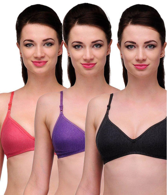 Softskin Cotton T-Shirt Bra - Multi Color - 40B