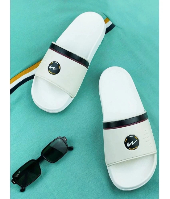 Campus - Off White Mens Slide Flip Flop - None