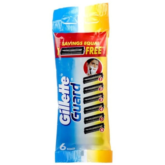 Gillette Guard Manual Shaving Razor Blade - 6 Cartridges