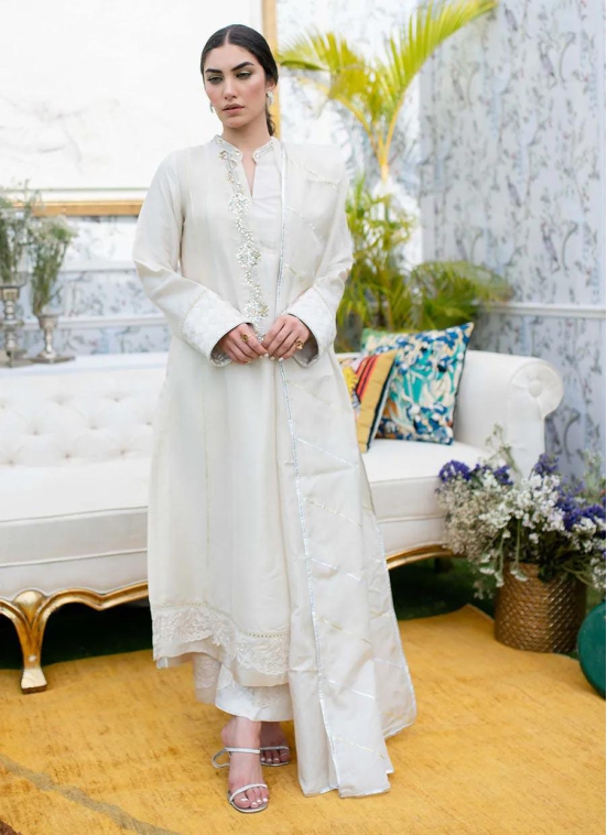 Farah Talib Aziz Eid Drop Two -IVORY FOIL-L