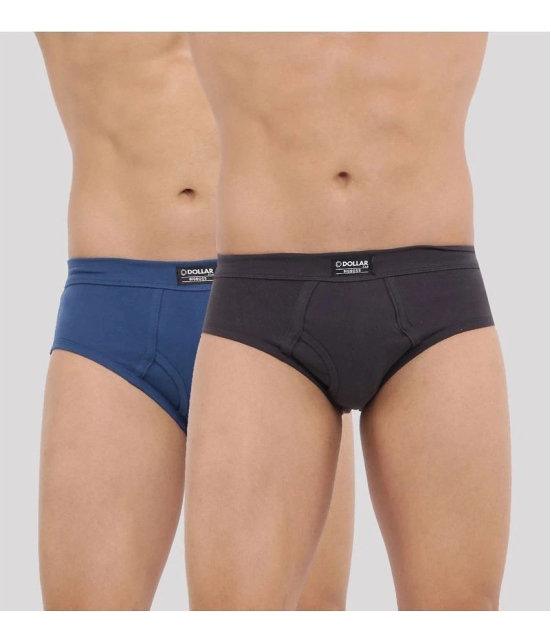 Pack of 2 Dollar Bigboss Assorted Solid Cotton Blend Men Brief - 3XL