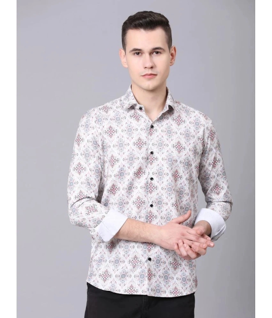 VERTUSY - Off White 100% Cotton Regular Fit Mens Casual Shirt ( Pack of 1 ) - None