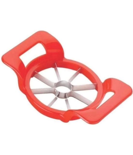 Handa Red Stainless Steel Apple Cutter Blade Length 5 cm ( Pack of 1 ) - Red