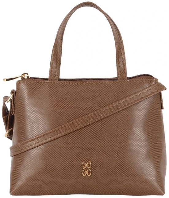 Baggit Brown PU Satchel Bag - Brown