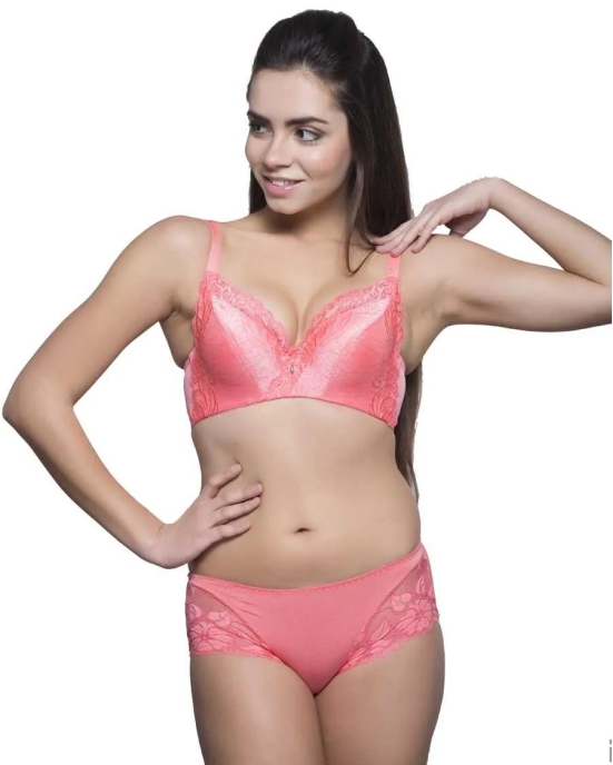 Eva Paris-Bra Panty Set-Peach-No-2398-PEACH / 38B