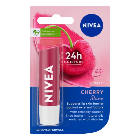 Nivea Chery Shine Lip Balm 4.8g | Nourished Lips