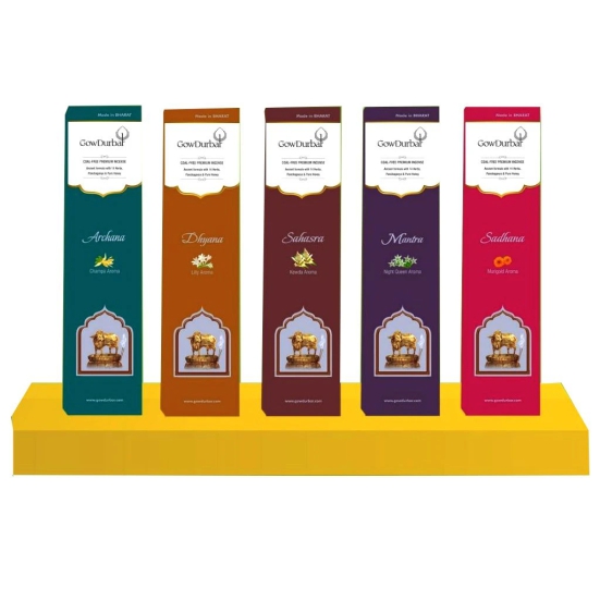 GOWDURBAR FLOWER INCENSE COMBO PACK OF 5 (90GM)