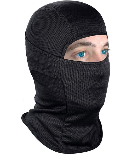 FITMonkey - Black Anti-Pollution Face Cover Balaclava Mask ( Pack of 1 )