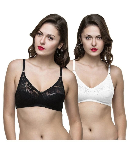 COLLEGE GIRL Cotton Everyday Bra - White - 40B