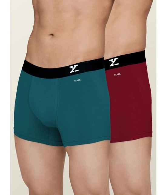 XYXX - Multicolor Cotton Mens Trunks ( Pack of 2 ) - None