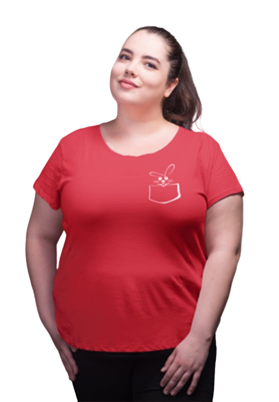 NEO GARMENTS Women's Cotton Round Neck T-shirt -RABBIT. | SIZE FROM S-32