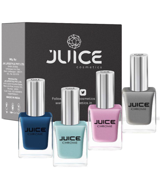 Juice - Multi Chrome Nail Polish ( Pack of 4 )