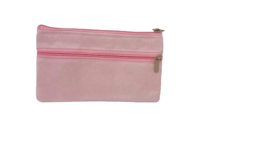 :Double Zipper Velvet Pencil Case set of 3