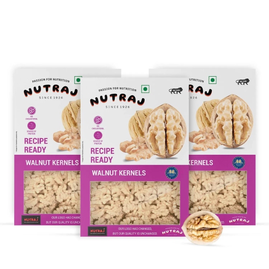 Nutraj Recipe Ready Walnut Kernels 250gm 250g (Pack of 3)