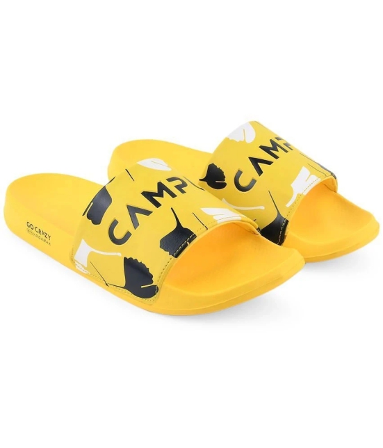 Campus - Gold Mens Slide Flip Flop - None