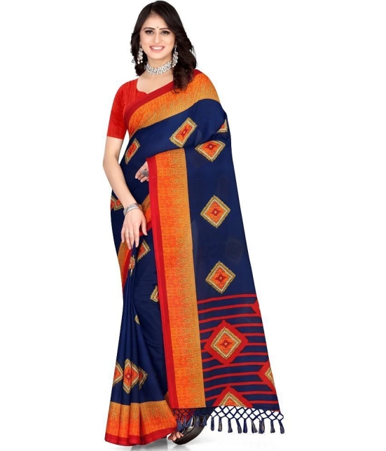 LEELAVATI - Multicolor Georgette Saree With Blouse Piece ( Pack of 1 ) - Multicolor