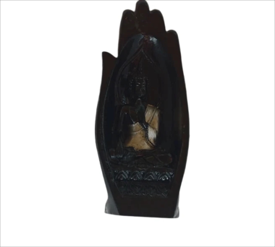 Black Resin Buddha Statue