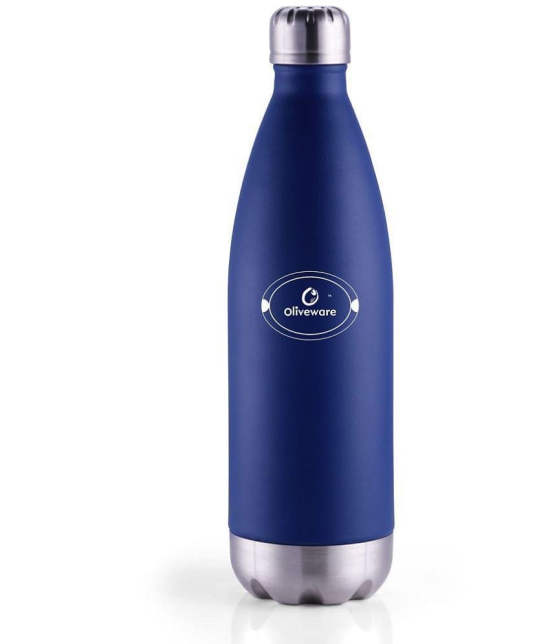 Oliveware Blue Steel Flask ( 500 ml ) - Blue