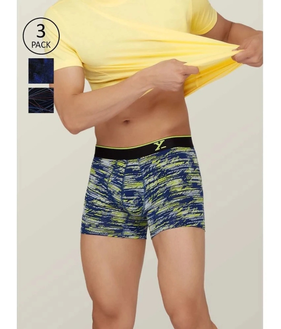 XYXX - Multicolor Modal Mens Trunks ( Pack of 3 ) - None