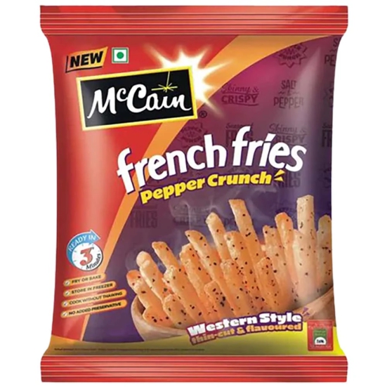 Mother Dairy Mccain French Fries Pepper Crunch, 420 Gm