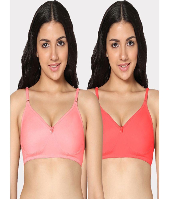 IN CARE LINGERIE - Multicolor Cotton Non Padded Women's Everyday Bra ( Pack of 2 ) - None