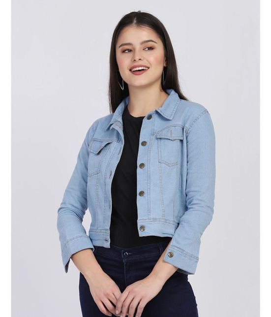 BuyNewTrend - Denim Blue Jackets Pack of 1 - None