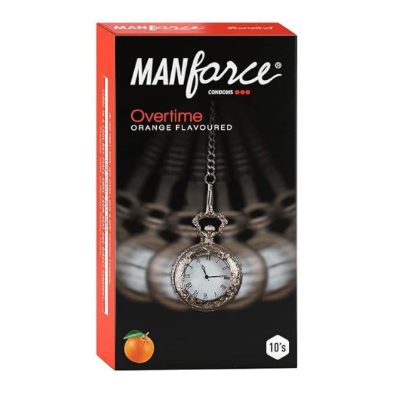 MANFORCE CONDOMS (OVERTIME) (ORANGE) 10S