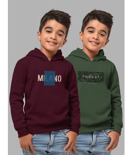 HELLCAT - Multi Color Cotton Blend Boys Sweatshirt ( Pack of 2 ) - None