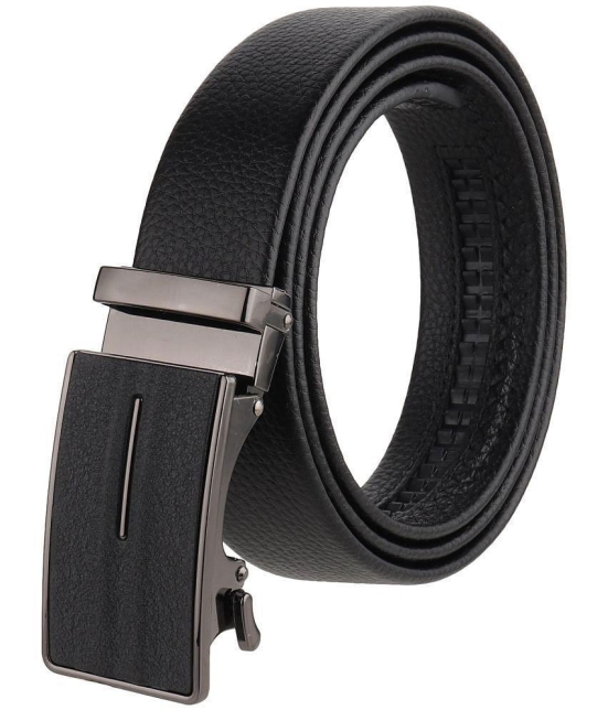 Zacharias - Black Leather Men's Casual Belt ( Pack of 1 ) - None