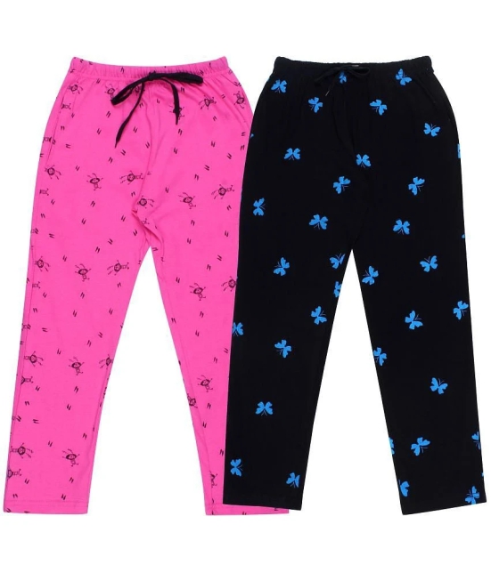 DIAZ Kids Cotton printed Trackpant/Trousers/Lower Combo pack of 2 - None