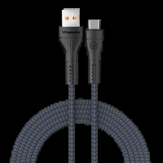 Vingajoy VR 227 4.0Amp 1Mtr TypeC USB Cable (Black)