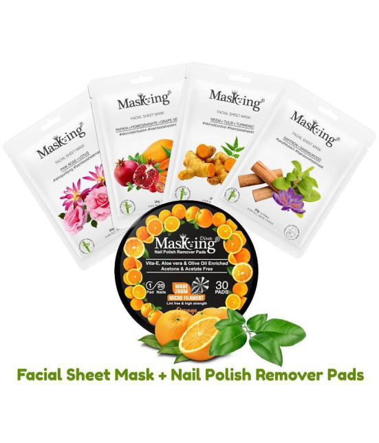 Masking - Natural Glow Facial Kit For All Skin Type ( Pack of 5 )