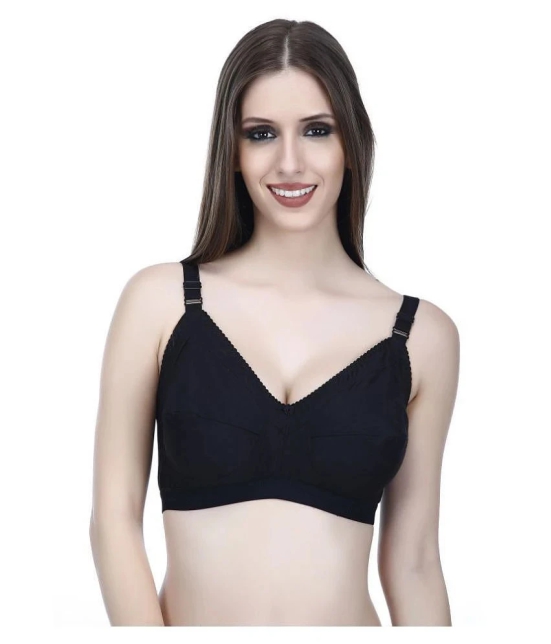 Elina Cotton T-Shirt Bra - Black Single - 42C